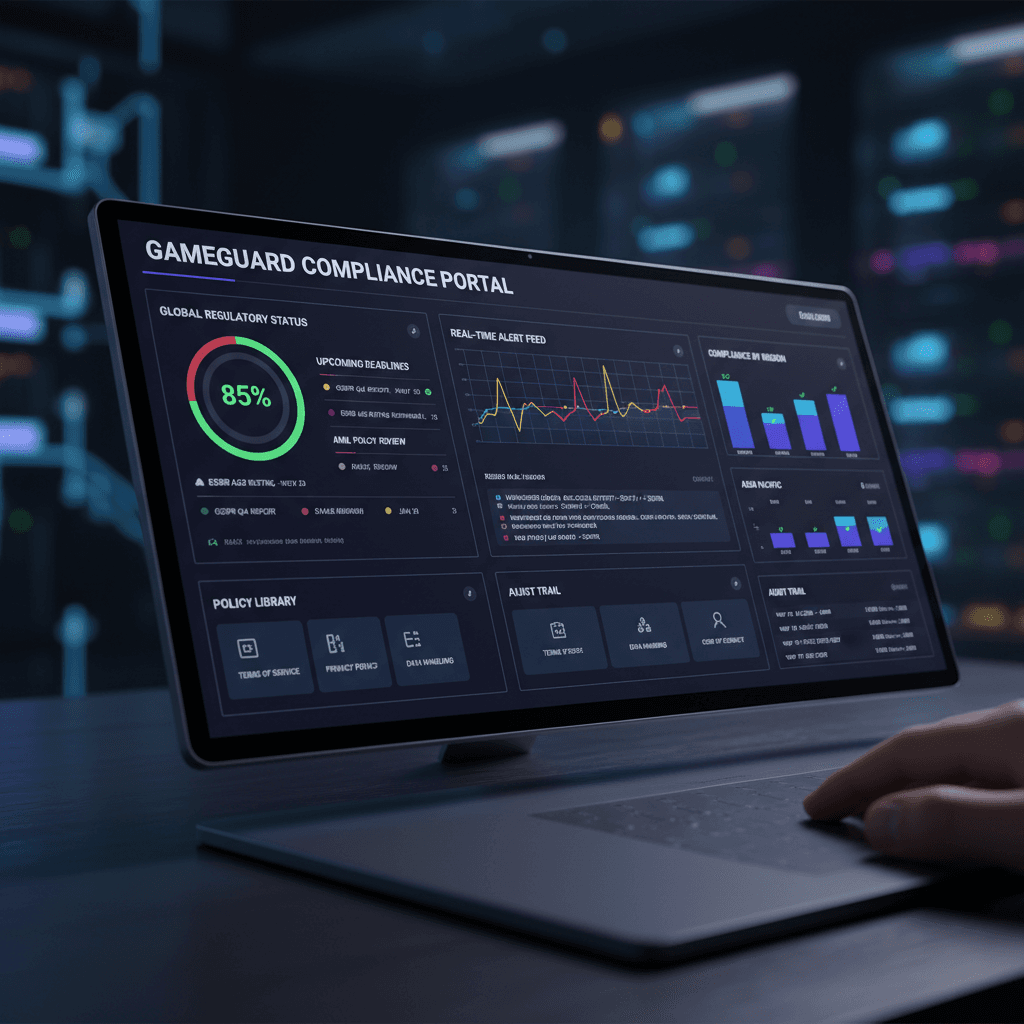 Modern compliance tracking dashboard with intuitive interface and data visualization.