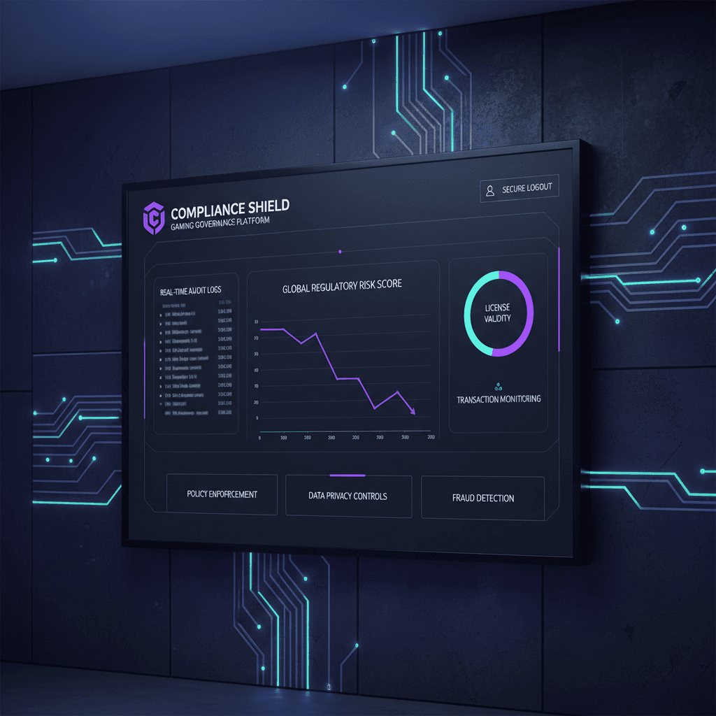 Secure data management platform interface with modern design and data visualization